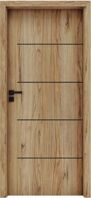 INVADO SET dvere DECORATO 7 plné fólia, Dub jesenný B706+zárubeň