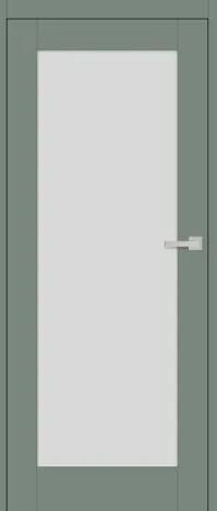 ERKADO SET Bezfalcové rámové dvere FRÉZIA 3 presklené, CPL Laminát Šalvia ST + zárubeň