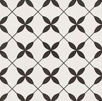 Cersanit PATCHWORK CLOVER BLACK PATTERN mrazuvzdorná dlažba 29,8x29,8x0,8 cm Satin