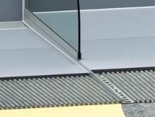 Celox Spádový profil SP 10 mm, AL-Elox Inox Katáčovaný, Ľavý, 1,5m 401113