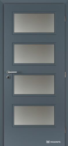 Doornite CPL-Premium laminátové DOMINANT 4 SKLO Antracit interiérové dvere, DTD