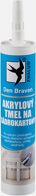 Den Braven Akrylový tmel sádrokartonový brúsiteľný trvalo pružný pretierateľný 310ml,Biely 20102BD