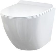 ALCA SET závesné WC SOLID a sedátko Slim SoftClose,Duroplast,Biele WC SOLID