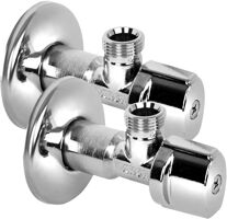 Arco ARCO rohový ventil bez matky A-80 1/2"x3/8", anticalc, chróm, pár NOV76MAC Arco ARCO rohový ventil bez matky A-80 1/2"x3/8", anticalc, chróm, pár NOV76MAC