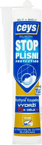 CEYS STOP PLESNI, sanitárny silikón, 280ml, biela 42505540