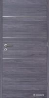 Doornite CPL-Deluxe laminátové interiérové dvere ALU IV, Fleewood Lávovošedý Horiz, DTD