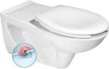 Sapho ETIUDA WC závesné predĺžené pre telesne postihnutých, Rimless, biela K670-002 Sapho ETIUDA WC závesné predĺžené pre telesne postihnutých, Rimless, biela K670-002