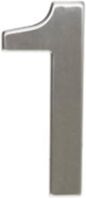 Walteco číslo "1", 50 mm, samolepiace, nehrdzavejúca oceľ 148323 Walteco číslo "1", 50 mm, samolepiace, nehrdzavejúca oceľ 148323