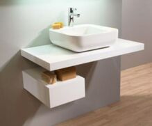 Lebon LIGHT nábytková doska pod umývadlo 90x5x50 cm, biela TL90.0000