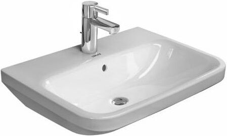 Duravit DuraStyle - Umývadlo, 55x44 cm, s prepadom, s otvorom na batériu, biela