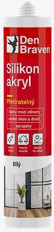 Den Braven Silikón akrylový tmel 280 ml Biely