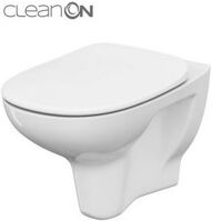 Cersanit ARTECO WC misa závesná CleanOn a WC sedátko Polyprop. SoftClose Biela S701-180 S701-180