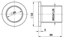 Sapho Krytka prepadu umývadla priemer 32 mm, čierna (5) (4)