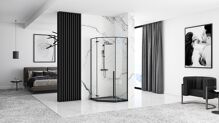 REA sprchová vanička Diamond 90x90 Čierna REA-K8543 (8) (7)
