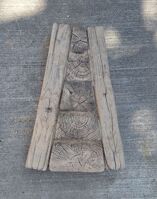 JAPE Trávniková obruba 4 verzia 16,5/9,5x24,5x4 cm,betón-imitácia dreva,exteriér-mrazuvzd. TOv4
