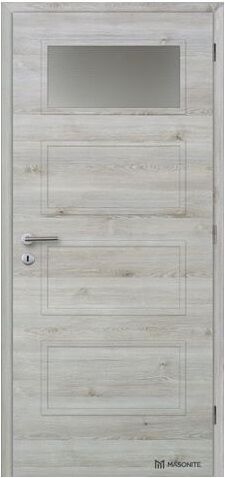 Masonite CPL-Deluxe laminátové interiérové dvere DOMINANT 1 SKLO, Borovica Švédska hor,DTD