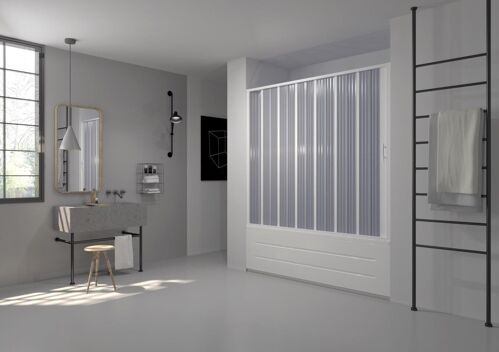 Hopa Vanová zástěna FLEX - VASCA MARTE NEW - Rozměr A - 140 - 170 cm, Rozměr C - 150 cm, T