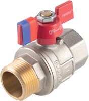 Novaservis Guľový plnoprietokový kohút, motýlik ŠM 1/2" KFPM11