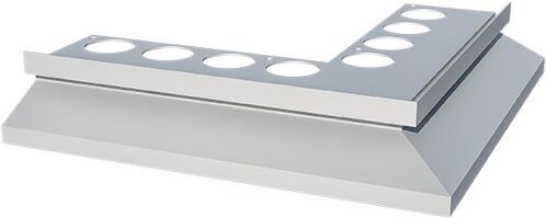 Celox hliníkový vonkajší roh pre profil DRIP 250x250 mm, Hnedý