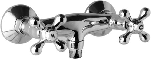 Mereo Sprchová nástenná batéria, Retro Viktorie, 150 mm, bez príslušenstva, chróm