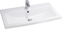 Cersanit COMO 80 Umývadlo nábytkové 80x45cm s prepadom, otvor pre bat, Biela K32-004-BOX