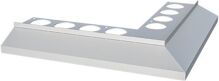 Celox hliníkový vonkajší roh pre profil MAXI 250x250 mm, Elox Strieborný