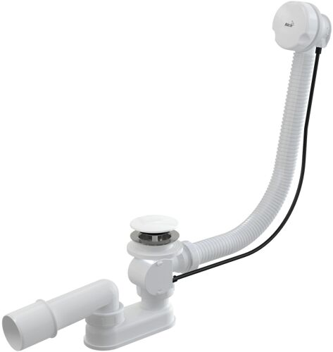 ALCA Sifón vaňový automat komplet 57cm, A51BM - Biely