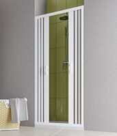Forte FLEX-MARTE NEW sprch.dvere do niky 110-130x185cm Polystyrol/Biely zatv na stred