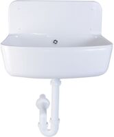 Hopa STY 350 Výlevka plastová so sifónom bez roštu 330x490x350mm, Biela OLPSTY350