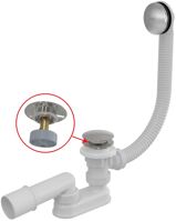 ALCA Sifón vaňový CLICK/CLACK, kov A504CKM