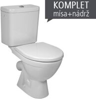 Jika LYRA PLUS WC-kombi stojace, šikmý odpad, spodné napúšťanie,vr.nádržky