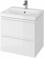 Cersanit MODUO 60 Skrinka umývadlová závesná, 59,5x44,7x55,1 cm Biela lesk S929-010 S929-010