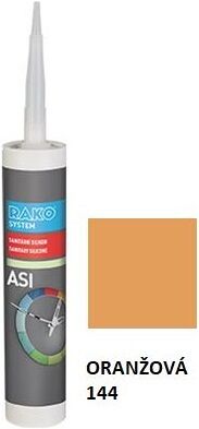 RAKO system ASI 144 Silikónový tesniaci tmel, vodeodolný-protiplesňový 310 ml, Oranžová