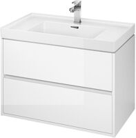 Cersanit SET B105 CREA skrinka a CREA 80 umývadlo, Biela lesk S801-279