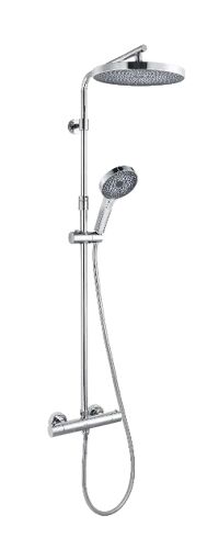 Kielle Sprchový set s termostatom, 26 cm, 3 prúdy, chróm 20602010
