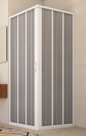 Forte FLEX-GIOVE NEW sprch.zástena 100x100x185cm Polystyrol pr.Biely,rohový vstup OLB