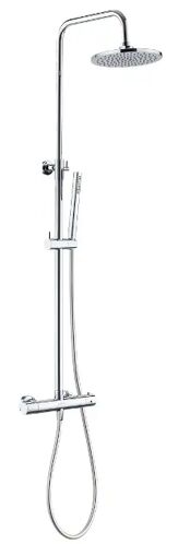 Kielle Oudee Sprchový set s termostatom, 20 cm, 1 prúd, Chróm 20602040E