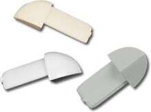 Rohový segment PVC ŠEDÁ 12,5mm, 6 kusov