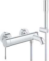 GROHE P. Essence New Vaňová batéria nástenná 150mm so sprch. setom, Chróm