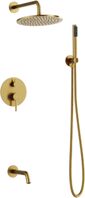 Besco Podomietkový sprchový set VEO zlatá brúsená
