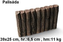 JAPE Palisáda 39x25cm, betón-imitácia dreva PA39x25