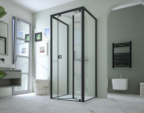 Hopa Sprchové dveře DECO N2S - BARVA rámu - Černá, Rozměr A - 70 cm, Směr zavírání -  Levé