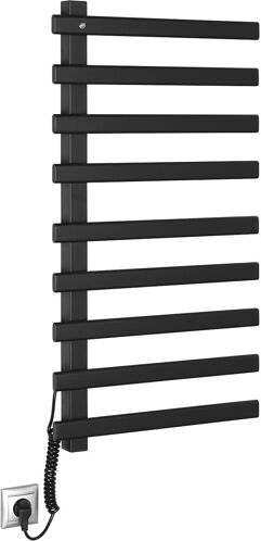 Sapho ELCOR elektrický sušiak uterákov 480x920x50mm, 128W, čierna matná EB460
