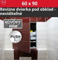 ZAVRZ Revízne dvierka š x v 60x90 cm s PUSH systémom, Kovový rám ZAVRZ Revízne dvierka š x v 60x90 cm s PUSH systémom, Kovový rám