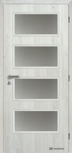 Doornite CPL-Premium laminátové DOMINANT 4 SKLO Borovica fínska interiérové dvere, DTD
