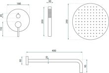 REA podomietková sprchová súprava Argon brúsená Meď + BOX REA-P4330 (7) (6)