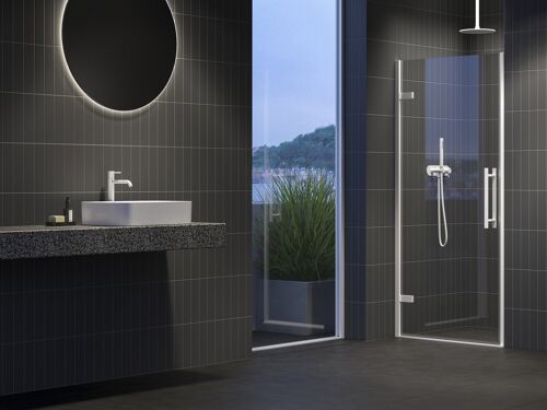 Ravak Cool COSD1 sprchové dvere do niky/kútu 90x195cm,Krídlové dvere,Číre/Biela matavzpera