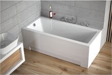 Besco TERMI Vaňa obdĺžniková akrylátová 140x70cm, 136 l, Biela a nohy OLVTER14+OLVPINOZ