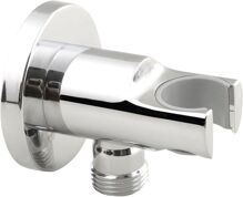 Sapho Pevný držiak sprchy, oválný, s vyústením, chróm 1205-09