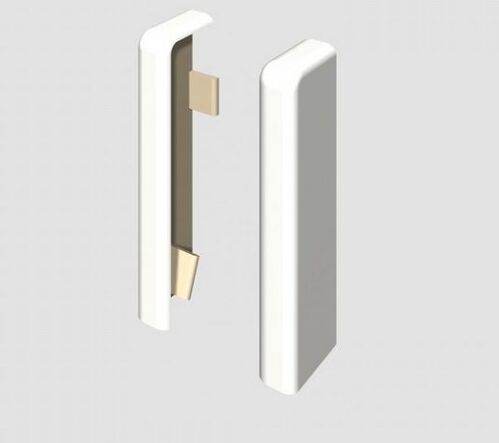 Egger ukončenie Ľavé+Pravé prvok k lište Cubical 6 cm Biele (2 ks)